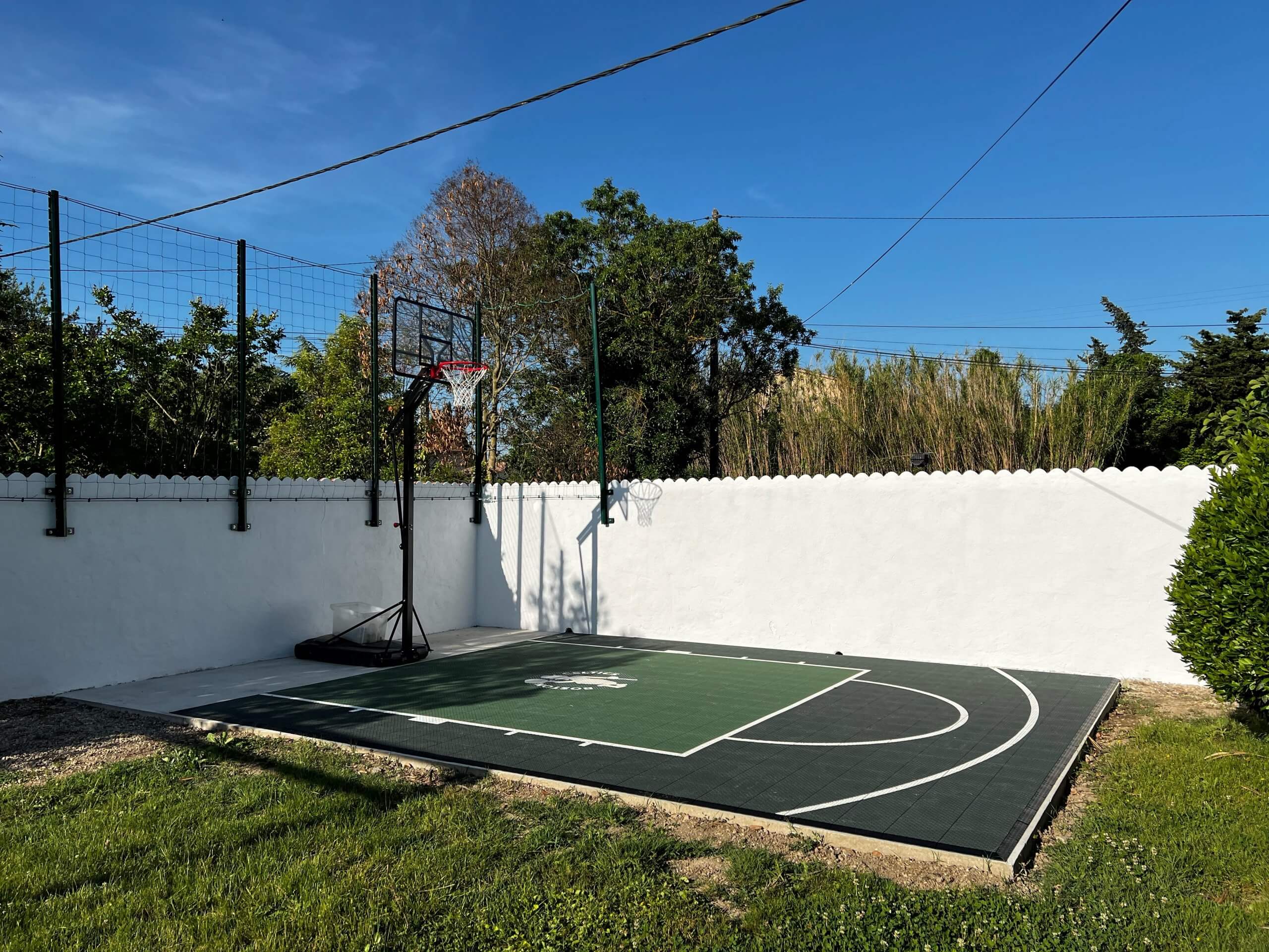 Terrain de basket 6x5 Logo celtics 2 Terrain de basket 6x5 Logo celtics 2