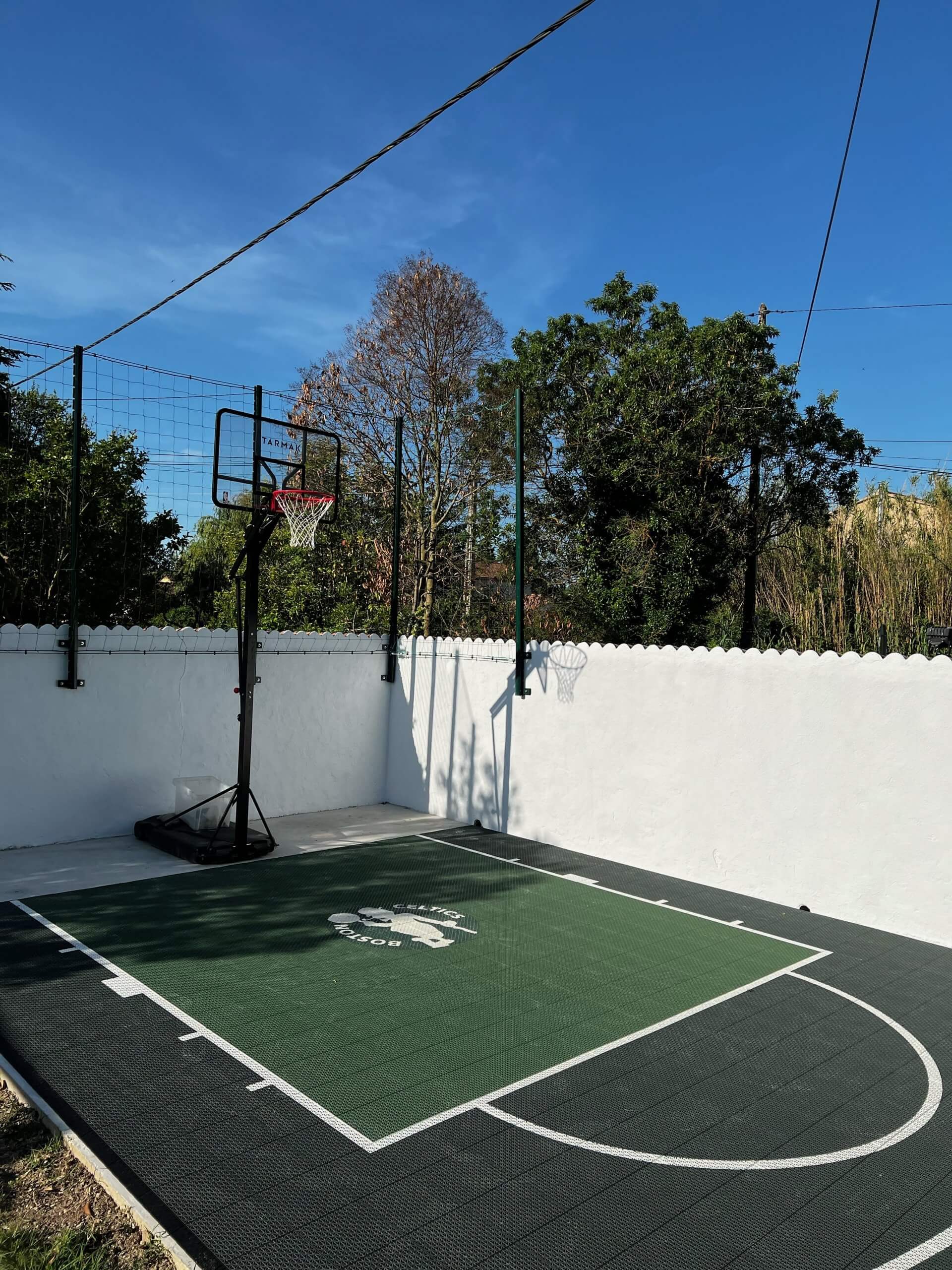 Terrain de basket 6x5 Logo celtics1 Terrain de basket 6x5 Logo celtics1
