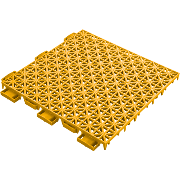 Dalle clipsable terrain basket - jaune - Terrain-basket.fr